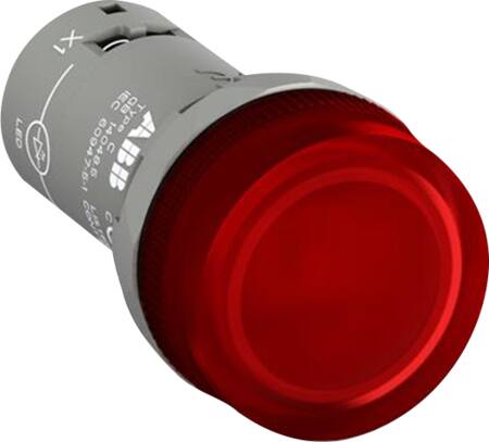 Abb Rød Lampe Med Int. Led Cl2-523R