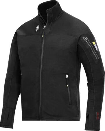 Snickers Workwear Jakke Microfleece 9438 Sort 2Xl