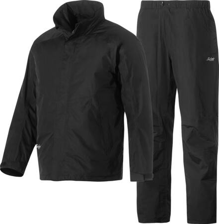Snickers Workwear Regnsæt 8378 Jakke+Buks Sort Str.Xl