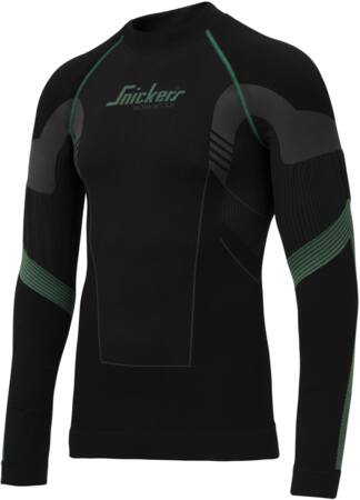 Snickers Workwear T-Shirt Flexiwork Læ 9425 Sort/Grå M