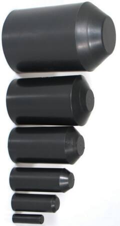 Melbye Krympe Endehætte Med Lim 25/9 Mm Sort