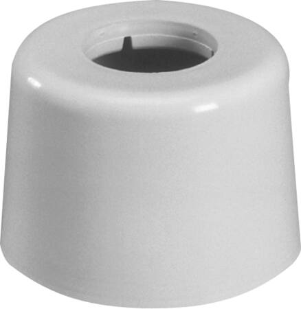 Purus Hvid Plastroset 40 Mm - Højde 65 Mm