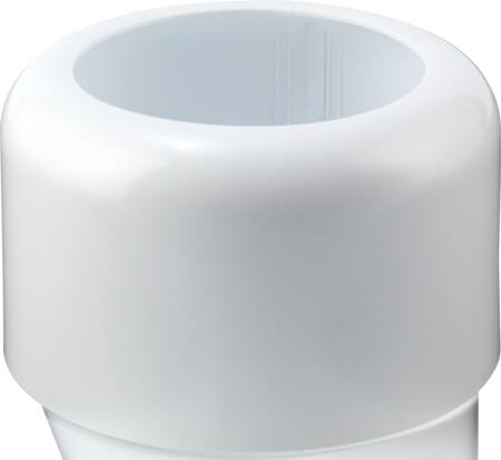 Purus Muffeskjuler Plast Hvid 110Mm