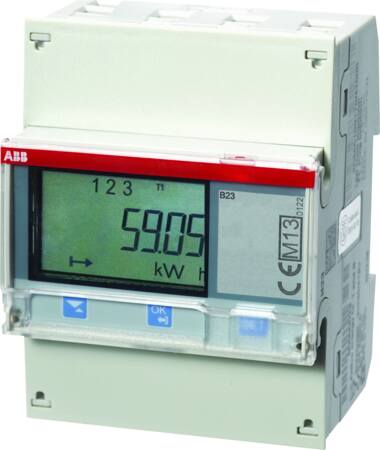 Abb El-Måler 3 Faset 65Amp. M/Udgang M-Bus