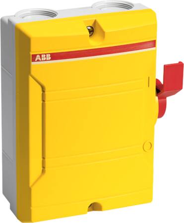 Abb Sikh.Afbr. 3P 16A M/Hj M25 Gul