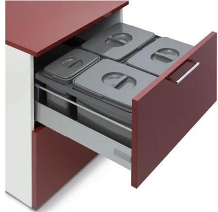 Intra Juvel Jazz Affaldssystem 3X12L 1X5L Spande