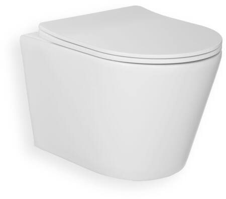 Blue Label Hængeskål Rimfree Med Sc Sæde Mat Hvid