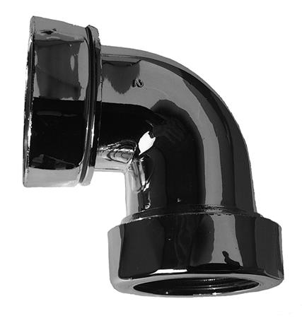 Purus Vinkelkobling 32Mm X 1 1/4" Krom Plast