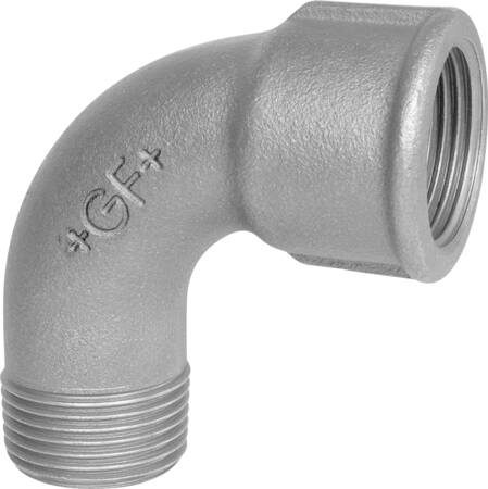 Gf Georg Fischer +Gf+ Bøjning Sort Mf/Np 90Gr 1/2