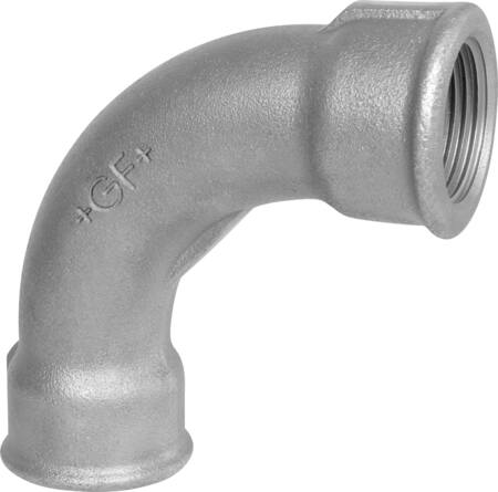 Gf Georg Fischer +Gf+ Bøjning Sort Mf/Mf 90Gr 1/2