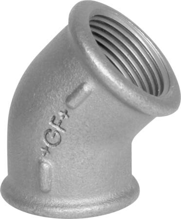 Gf Georg Fischer +Gf+ Vinkel Sort Mf/Mf 45Gr 3/8