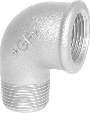 Gf Georg Fischer +Gf+ Vinkel Galv. Mf/Np 90Gr 1