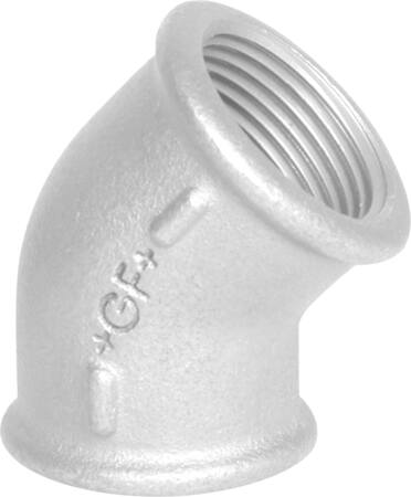 Gf Georg Fischer +Gf+ Vinkel Galv. Mf/Mf 45Gr 1/2