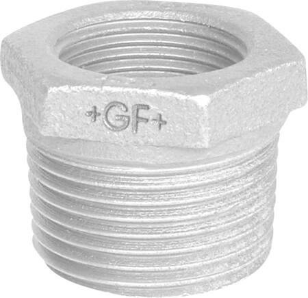 Gf Georg Fischer +Gf+ Nippelmuffe Galv. 1 1/4X1/2