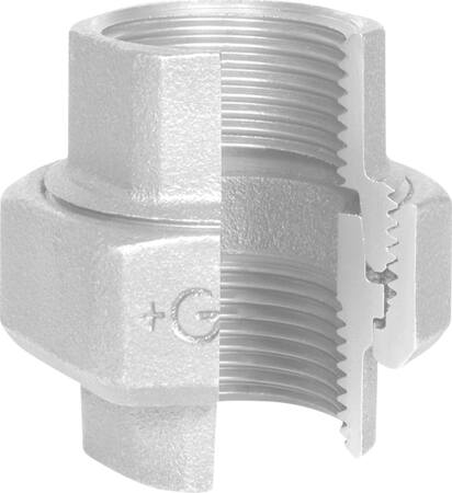 Gf Georg Fischer +Gf+ Union Galv. Mf/Mf 1