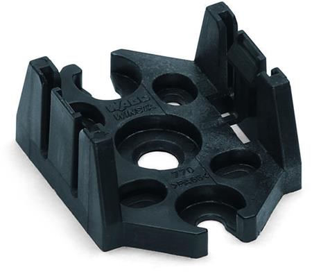 Wago Monteringsbeslag 3-P Sort