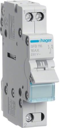 Hager Omskifter 1P 16A
