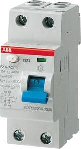 Abb Fejlstrømsafbr. 25A 30Ma, 2P