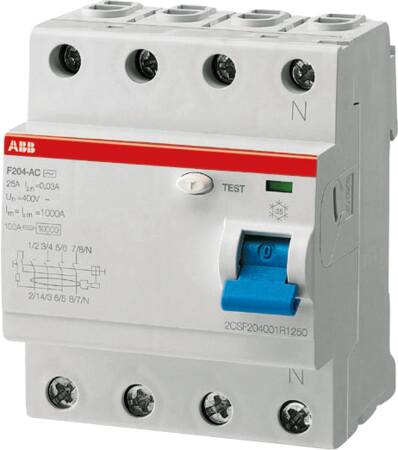 Abb Fejlstrømsafbr. 40A 30Ma, 4P