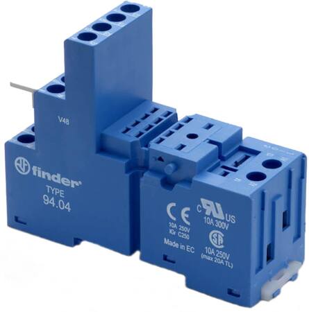 Finder Sokkel Til Relæ Serie 55 4 Polet U.Bøjle