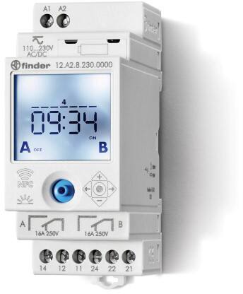 Finder Time Switch 1Co 16A 12-24V Ac/Dc