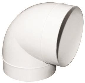 Fresh Fresh Plastsystem 125 Bøjning Ø125 90Gr.