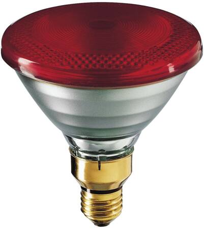 Philips Varmelampe Par38 Ir 175W E27 240V Rød