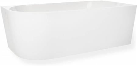 Blue Label Badekar Back To Wall 1800Mm Højre Mat Hv