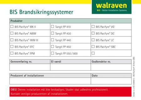 Walraven Bis Pacifyre Id-Klistermærke Dk