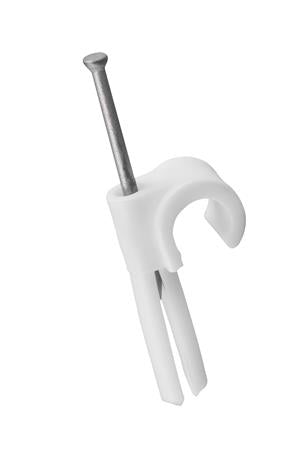 Solar Plus Plugclip 11-15Mm Hvid Med Søm - 100 Stk.