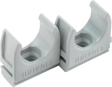 Dietzel Rørholder Halogenfri Lysegrå 20Mm - 100 Stk.