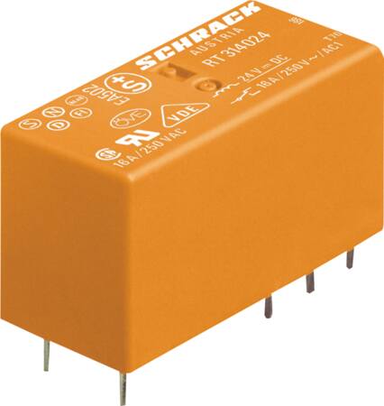 Schrack Printrelæ 16A 230Vac   Rt314730