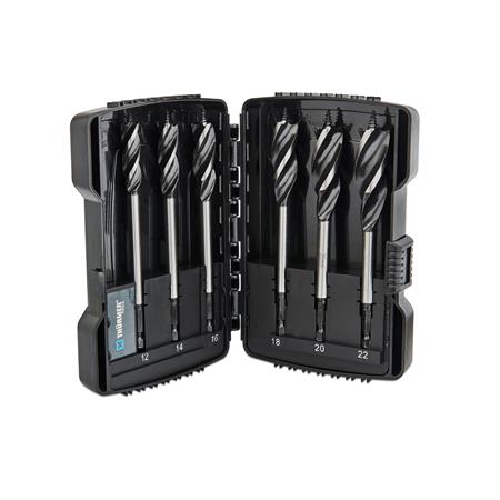 Solar Plus Sæt 12-22 3Skærs Sneglebor Akku 6 Stk.