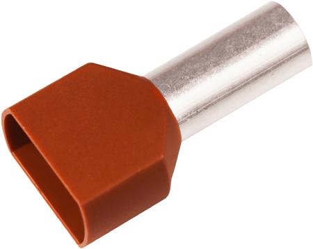 Elpress Iso. Twin-Terminalrør 2X10Mm² L14 Rød - 100 Stk.