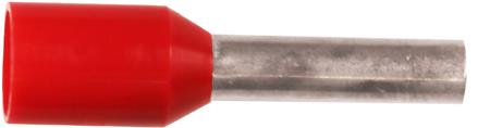 Elpress Iso. Terminalrør 1,5Mm² L8 Rød - 100 Stk.