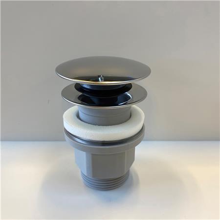 Ideal Standard Push Open Bundventil Plast 1 1/4" Krom