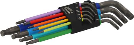 Bahco Unbrako®-Nøglesæt Farvede - 9 Dele
