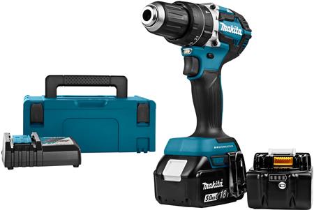 Makita Akku Slagboremaskine 18V Dhp484Rtj 2X5,0