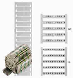 Weidmüller Klemmemærke Dek 5 U,V,W,N,Pe - 500 Stk.
