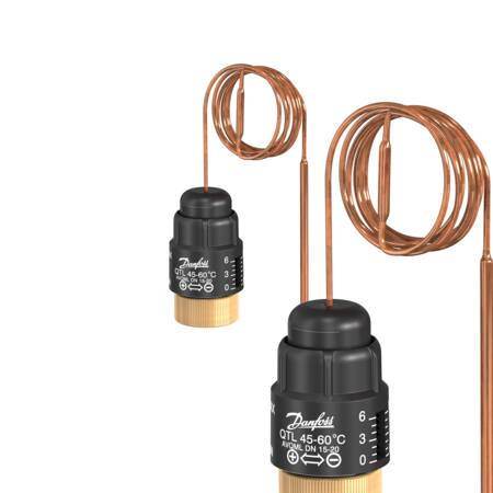 Danfoss Qtl Termostat 45-60 2M Kapillarrør