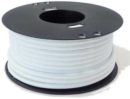 Solar Select Ledning 2X0,75 70 Gr Textil Hvid Rg25 - 25 Meter