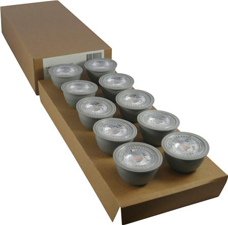 Nordtronic 10 Stk. Lyskilde Gu10 4,8W 3000K Cri>90