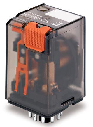 Schrack Schrack Relæ 11 Ben, 24Vdc +Led 3C/O 10A