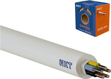Nkt Kabel 5G1,5 Noiklx 90 Dca Lysegrå Box50 - 50 Meter