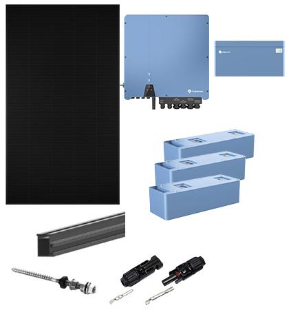 Solar 11,Kwp Solpakke Eternit Solplanet 7,5Kwh