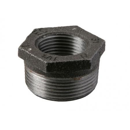 Solar Plus Nippelmuffe Sort 1 1/4X1/2