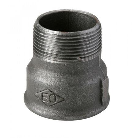 Solar Plus Spidsmuffe Sort 1/2X3/8