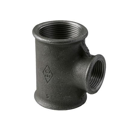 Solar Plus T-Stykke Sort 1X1/2X1